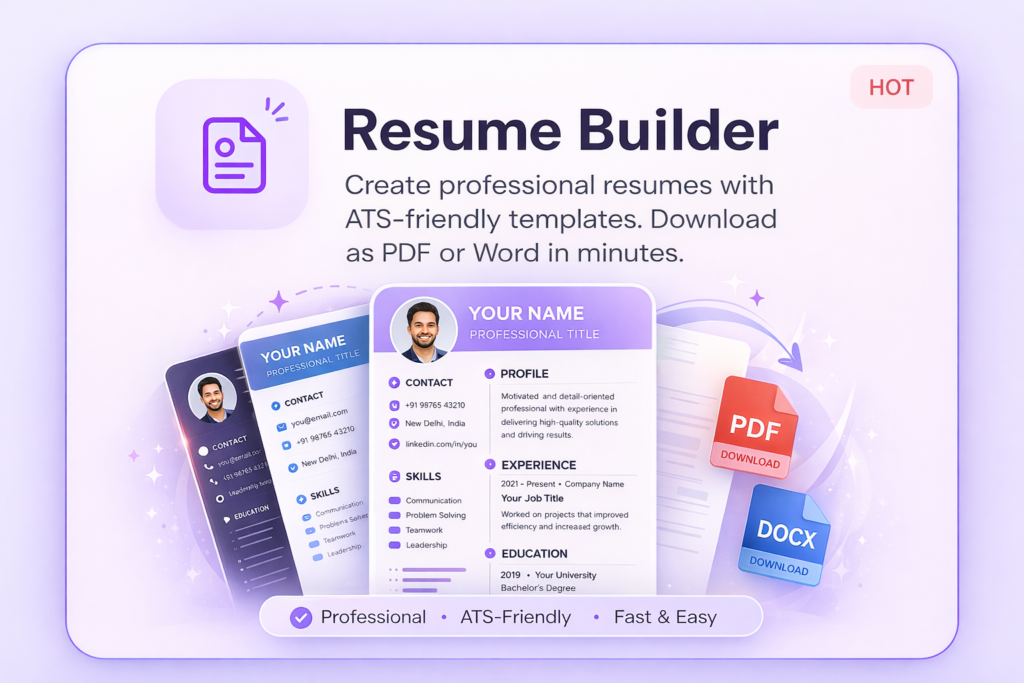 Current image: free resume builder online