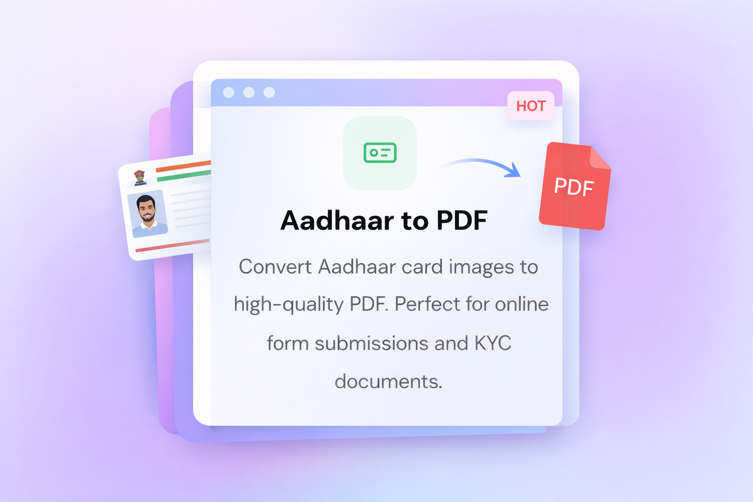 Aadhaar Card to PDF Free — Convert Online Instantly | MySmartWork